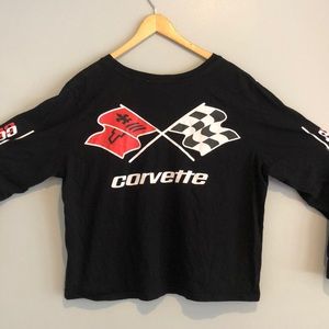 Forever 21 plus size Corvette cropped long sleeve